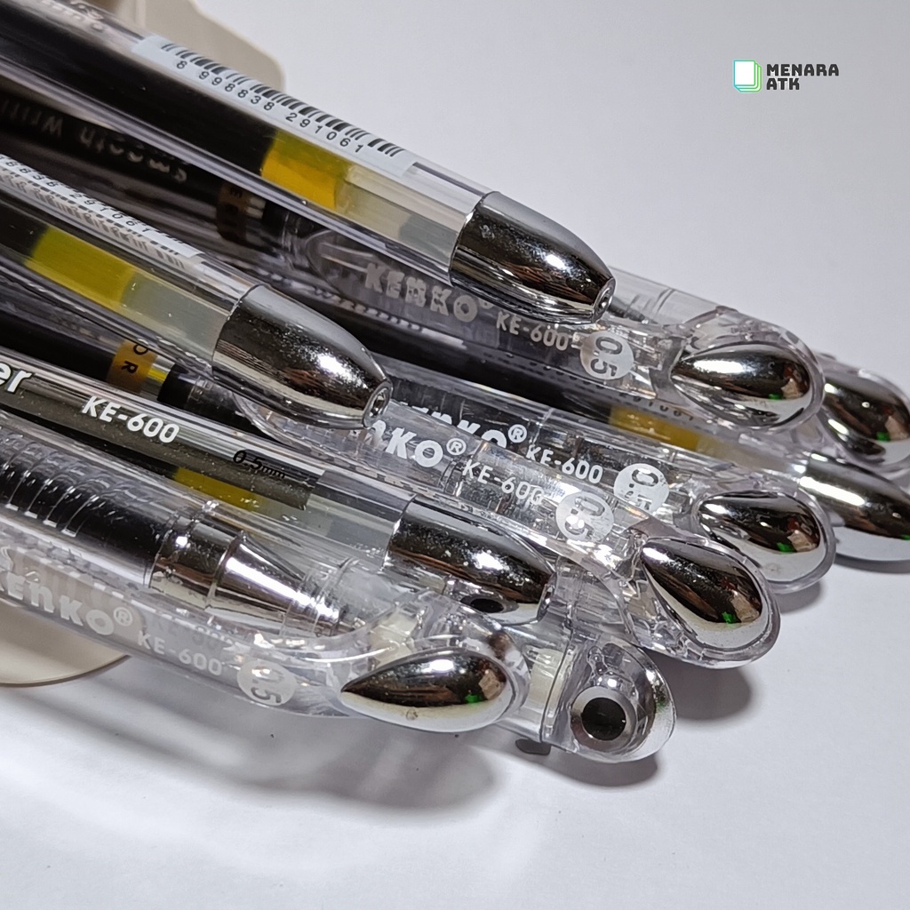 

Kenko KE-600 Win-Jeller Gel Pen Pulpen Tinta 0.5mm HITAM (12PCS)