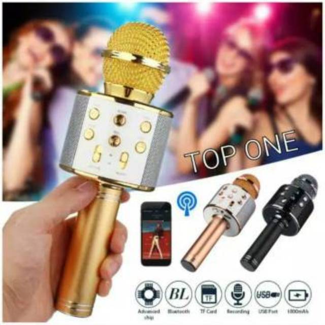 MIC KARAOKE BLUETOOTH WS858 HIFI SPEAKER