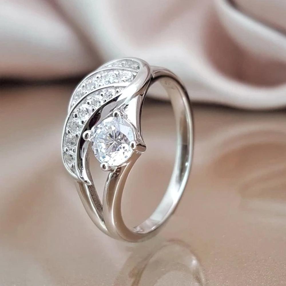 Lily Angel Wings Cincin Perhiasan Wanita Lamaran Cincin Anniversary Tunangan