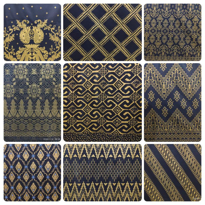 Kain Batik Katun Motif Songket Palembang