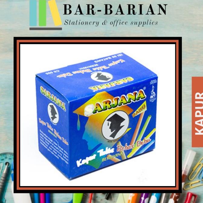 

Cuci Gudang Awal Tahun KAPUR PAPAN TULIS ( CHALK ) / KAPUR WARNA / KAPUR SARJANA BERWARNA Cuci Gudang Awal Tahun