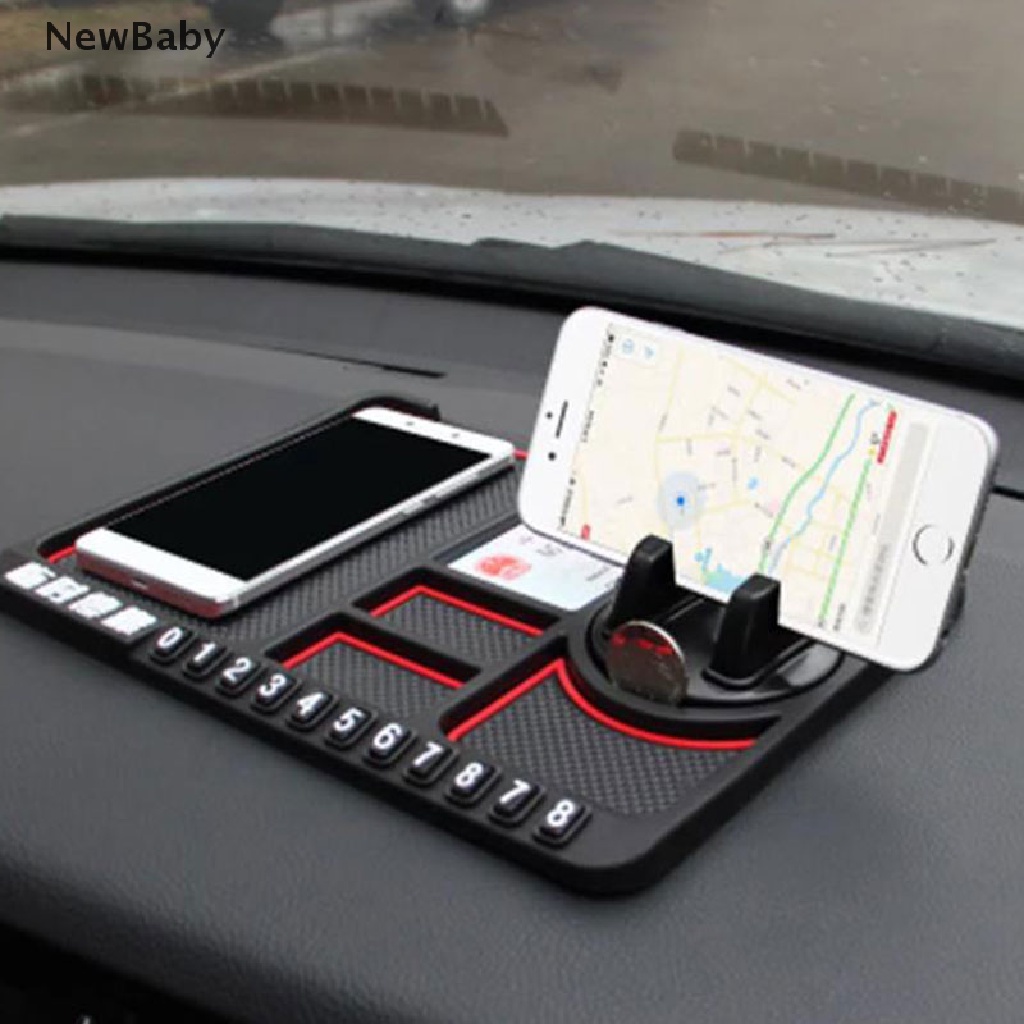 Holder Handphone Multifungsi Anti Slip Bahan Silikon Untuk Dashboard Mobil