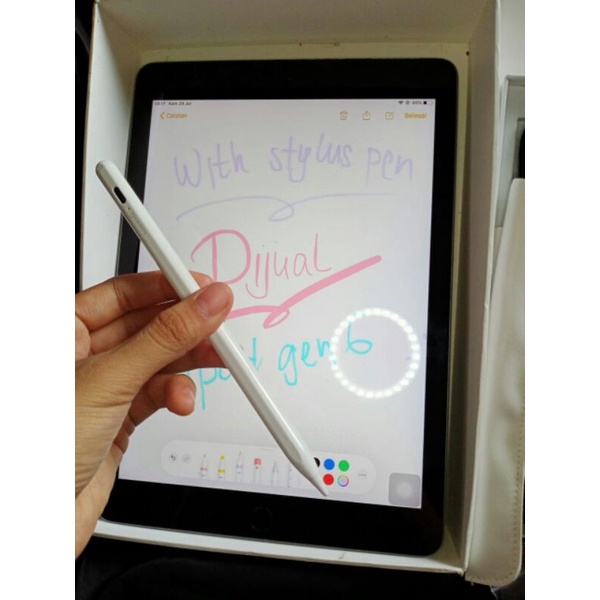 Ipad Gen 6 with pencil Goojodoq Universal BACA DESK Second Bekas Preloved bukan apple ipad pro, 7 8