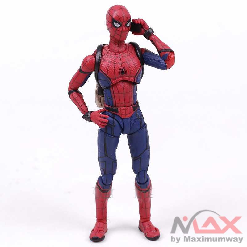 SHFiguart Spiderman Action Figure Warna merah/Biru