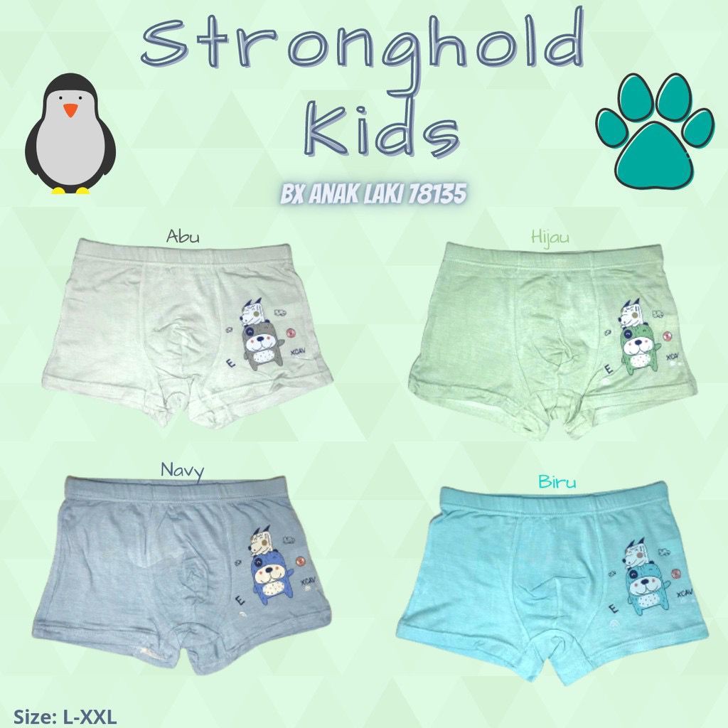 1 PCS KIANO KID | Boxer anak Cd Anak Cowok Segi4  KM 702 Bahan super soft