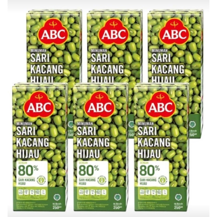 

Sari Kacang Ijo ABC 200 ml satu dus isi 24 pieces