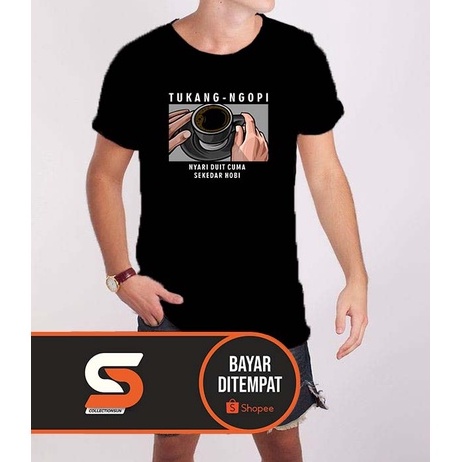 Kaos Pria TUKANG NGOPI BARENG, T-shirt Distro Baju Distro Pria Keren/Baju Cowok Keren/Kaos Distro/Ob