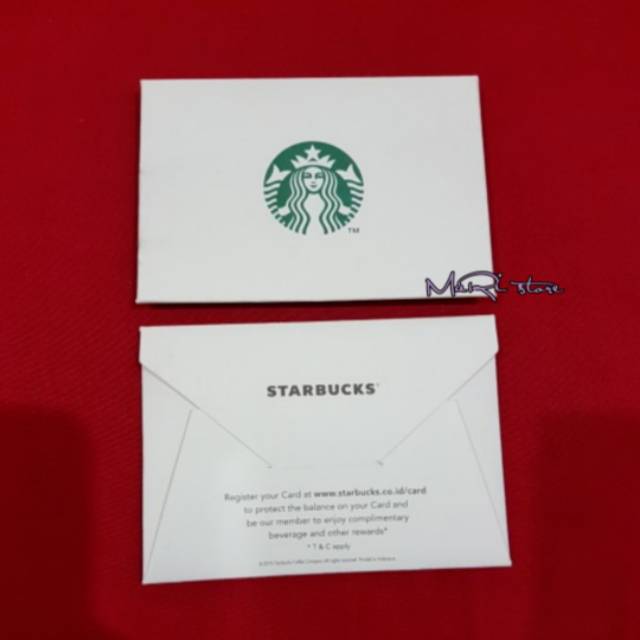 

Starbucks Card Envelope / Amplop Kartu Starbucks