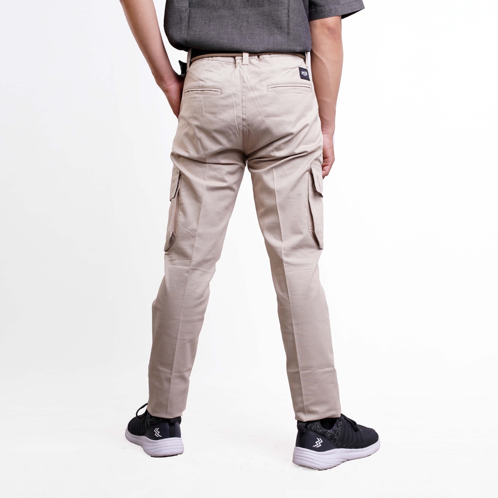 RS31 Celana Cargo Pants High Quality Super Big Size - Cargo Pria Ukuran Jumbo Krem