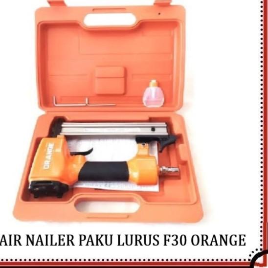 

TERMURAH Mesin Air Nailer Gun Staples Angin Paku Tembak Stapler F30 Orange Terpercaya,..