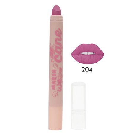 Marshwillow Candy Cane Matte Lip Crayon Nude Ver 204 by Natasha Wilona, Lipstik