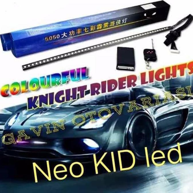 BARU LED KNIGHT RIDER RGB LAMPU STROBO GRILL MOBIL #1