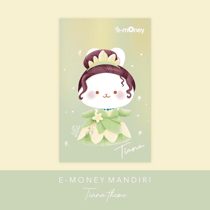 flazz card gen 2 / e money disney princess tiana &amp; the frog