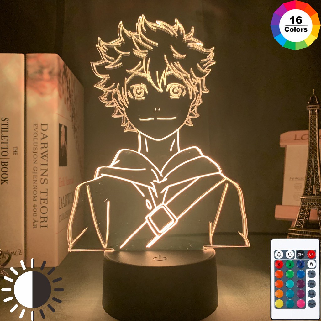 Lampu Malam Led Bentuk Anime Haikyuu Shoyo Hinata Bahan Akrilik Untuk Dekorasi Kamar Tidur Anak Shopee Indonesia