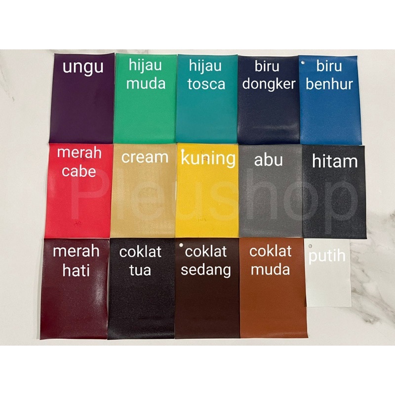 Kain Spon Polos / Kulit Sintetis Oscar / Kulit Sofa Jok / Perlak bayi