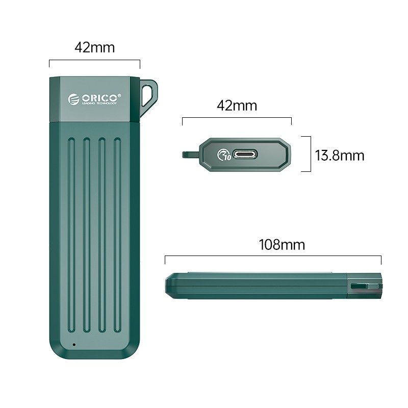 ORICO MM2C3-G2 USB3.1 Gen2 Type-C 10Gbps M.2 NVMe SSD Enclosure