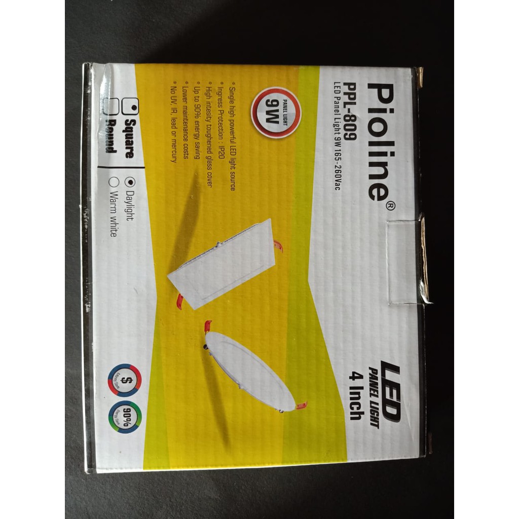 Lampu Panel LED Pioline 9 Watt 4 inch / Lampu panel 4 inch / LED Panel Kotak