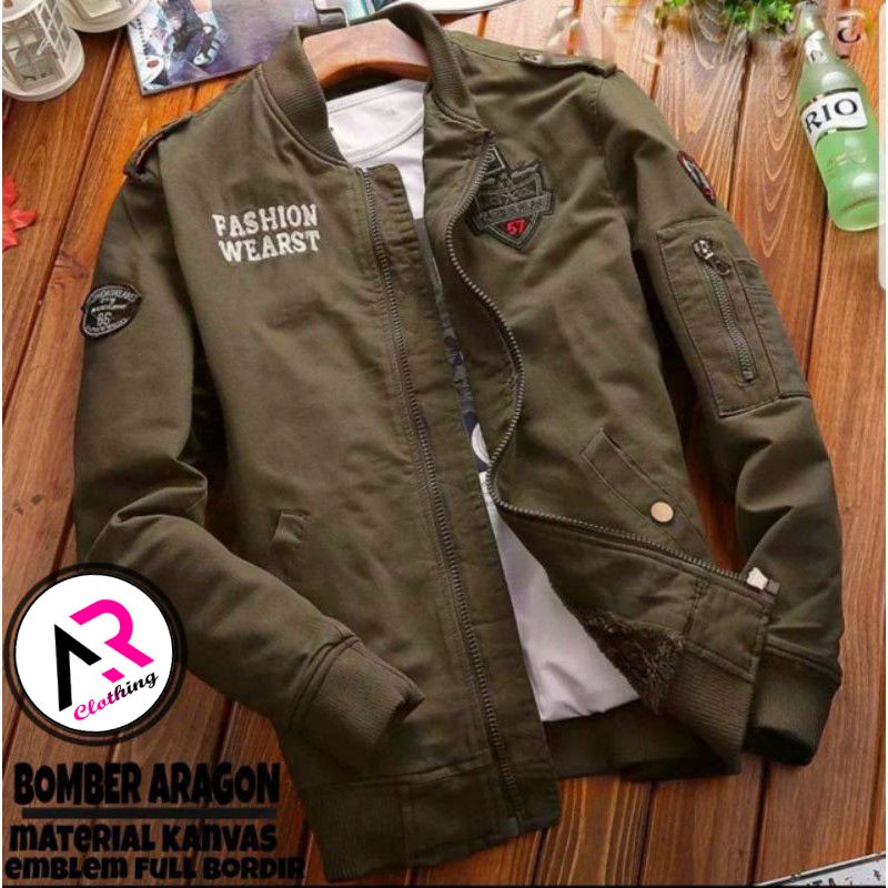 ( COD) JAKET BOMBER PRIA SENSOR ARAGON TERSEDIA 5 WARNA / JAKET ANAK MOTOR TAHAN ANGIN