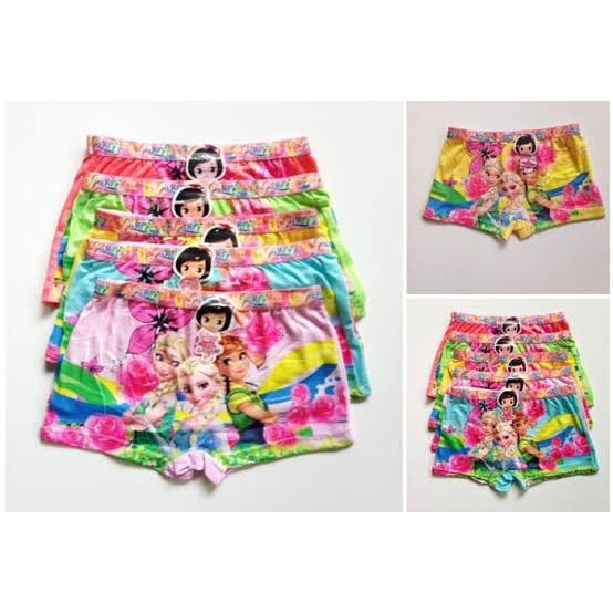 3 Pcs Celana Pendek Gagami - Celana Dalam Short Anak Perempuan - Random Motif / Warna