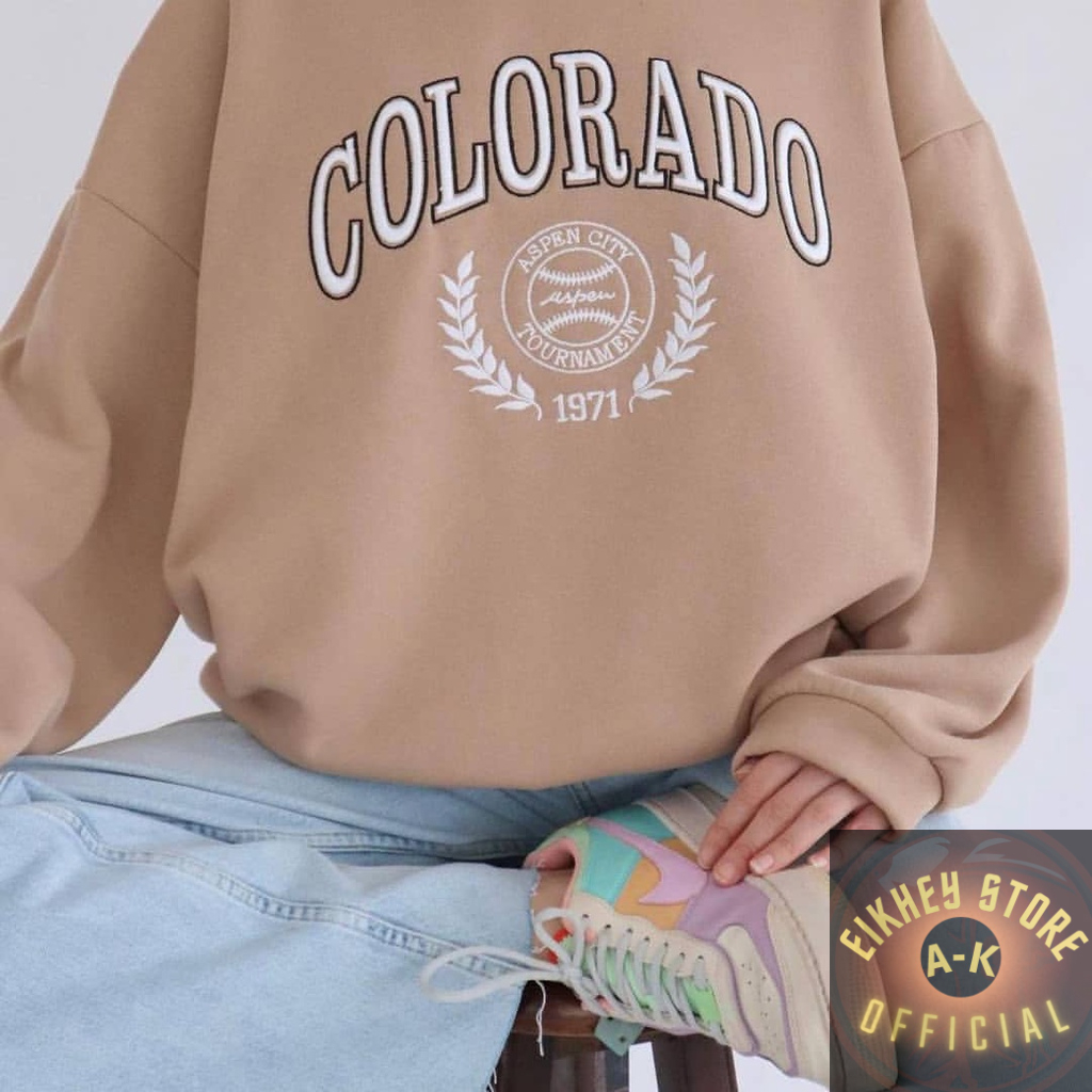 Sweater Crewneck Colorado - Oversize Style Sweatshirt