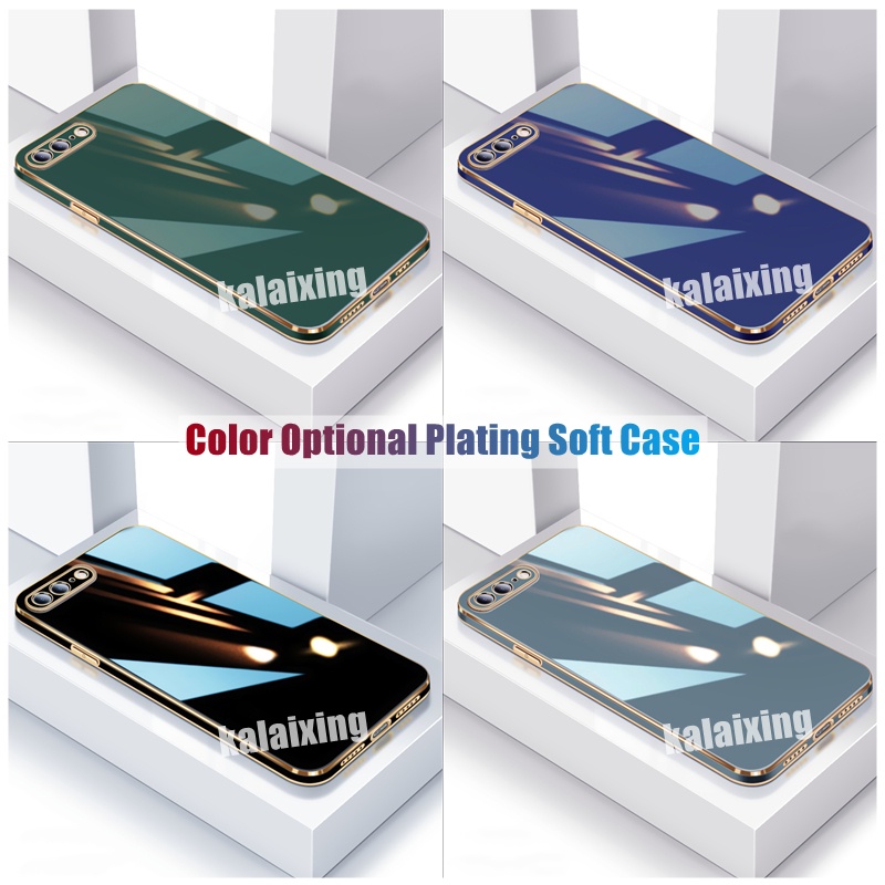 Casing Softcase iPhone 7Plus 8 + 6 6s + 7 + 8 + 11 11Pro 11promax Mewah Aksen Garis Emas