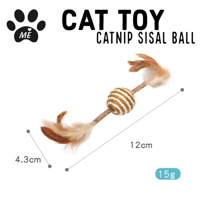 Mainan Kucing &quot;CATNIP SISAL BALL&quot; Catnip Cat toys