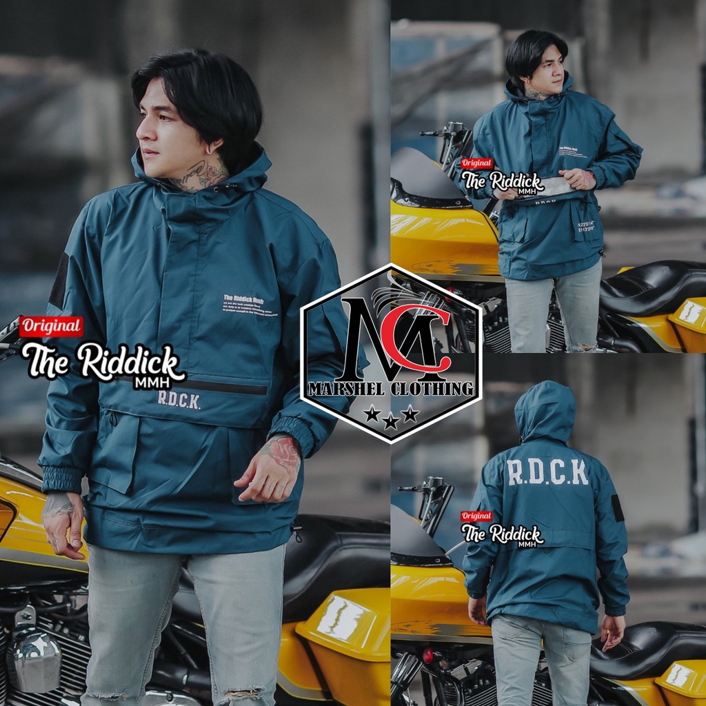 RCL - Cagoule Goggle Jaket Parasut Taslan Cougle Hoodie Premium Distro CAMO RDCK Unisex Checkerboard PVC