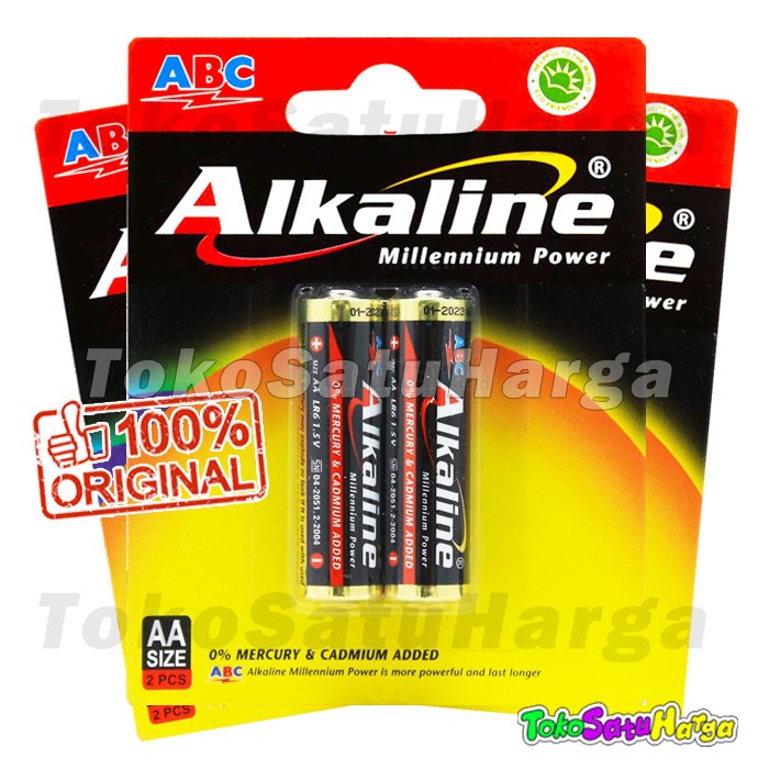 Baterai ABC Alkaline AA/A2- 2 Pcs | BATTERY ABC ALKALINE AA