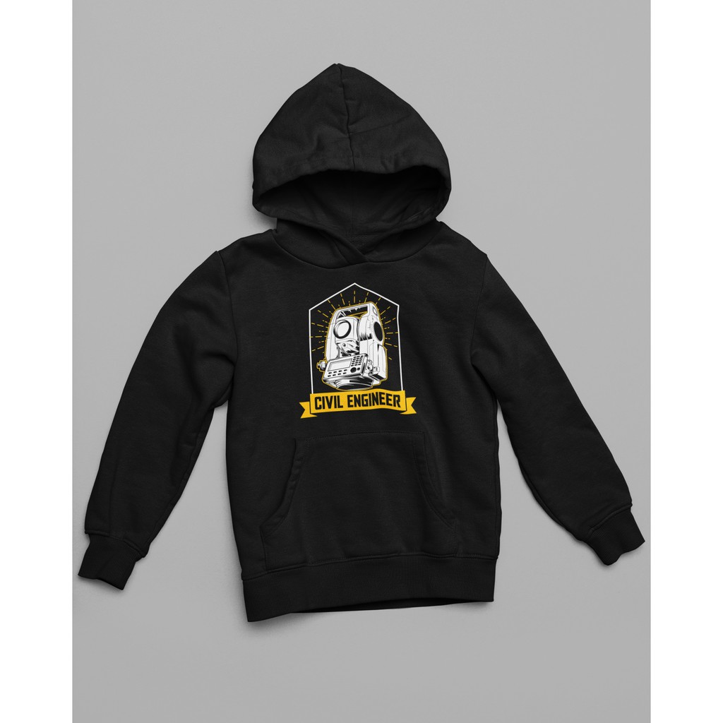 Hoodie Cotton Fleece High Grade ENG - Civil Engineer - Jaket/Hoodie Teknik Sipil