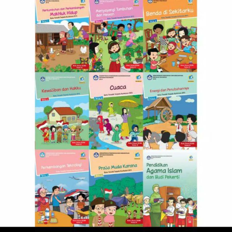 (BEKAS) BUKU TEMATIK KELAS 3 SD TEMA 1/2/3/4