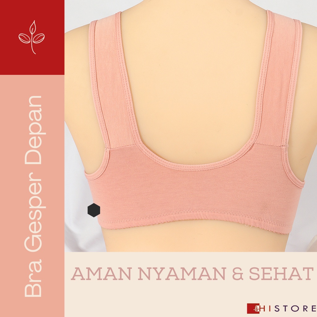 [HI] Bra Seamless Push Up Nirkabel Gesper Depan 2082 Wanita Paruh Baya dan Tua