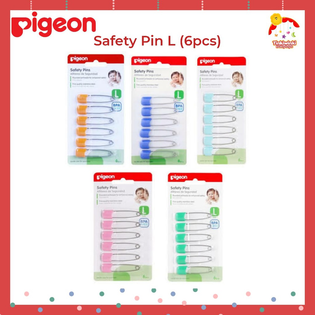 Pigeon Safety Pins L (6pcs)