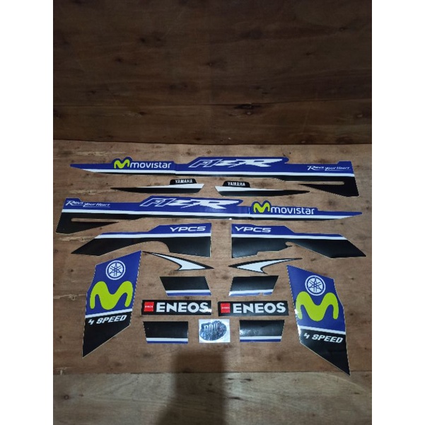 sticker striping yamaha fizr movistar biru limited edition