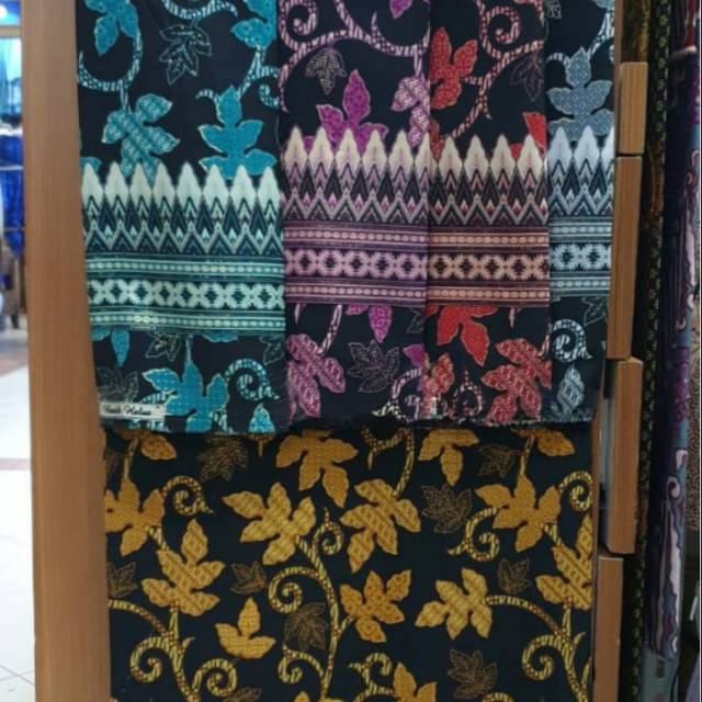 Kain Bahan Bahan Batik Halus Printing Motif Paya Meteran Tanah Abang