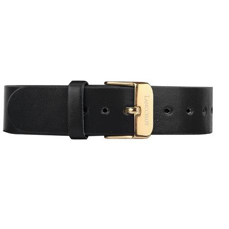 ✽0G Aegis Black Leather Buckle Gold Strap Jam Tangan ✽ ™