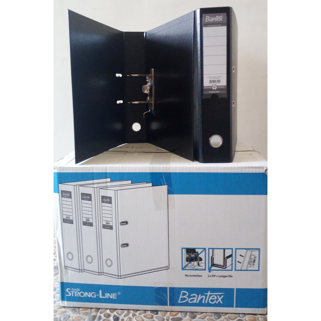 

Bantex Ordner Folio 1465 / Level Arch File (PP) 70mm Hitam Black 10