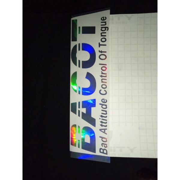 Sticker Hologram BACOT Scoopy, Beat, Vario all motor