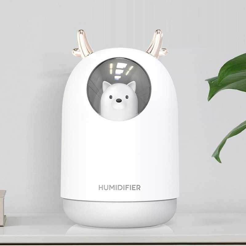 Taffware Pet Ultrasonic Humidifier RGB Aromatherapy Essential Oil Pet Design 300ml