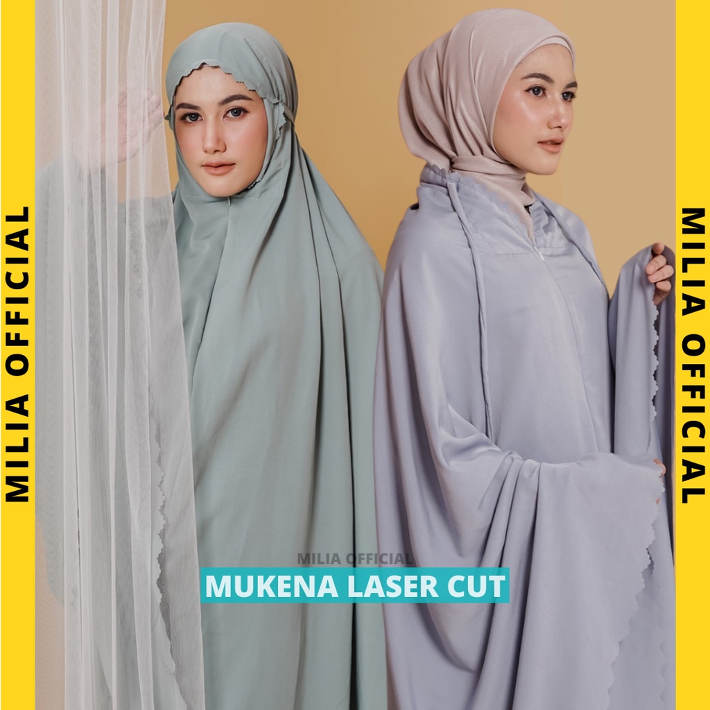 Jual Mukena Dewasa Laser Cut Traveling 2 In 1 Bahan Adem Dan Model