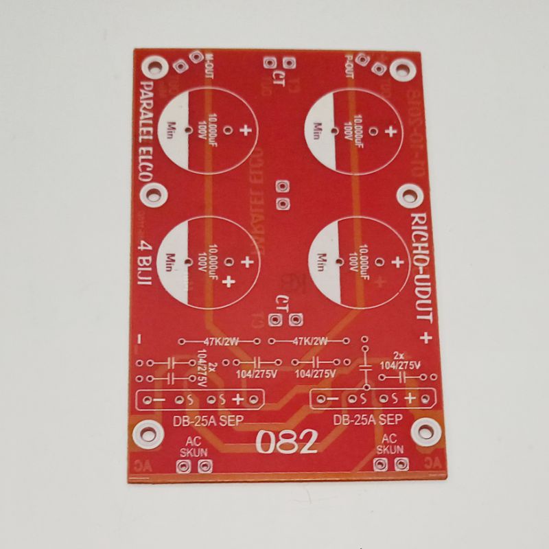PCB Paralel 4 Elco Class AB Type 082
