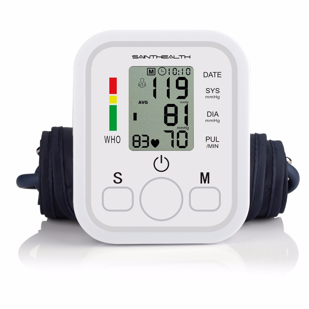 TENSIMETER DIGITAL ALAT PENGUKUR TEKANAN DARAH BLOOD PRESSURE OTOMATIS DENGAN MONITOR LCD