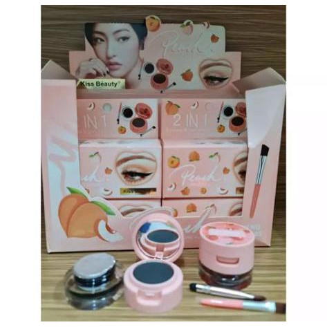 (cyber) cod promo [Per Set] Eyebrow &amp; Eyeliner Gel Kiss Beauty Peach 2in1