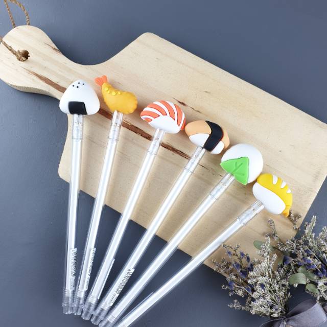 

Pen Gel Bolpen Ge 1 Setl Isi 6 Buah Bolpen Bentuk Sushi Lucu Hadiah Kado Goodie Bag Ulang Tahun