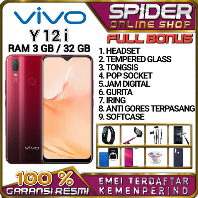 VIVO Y12 Y12i RAM 3 ROM    32GB GARANSI RESMI VIVO | Shopee