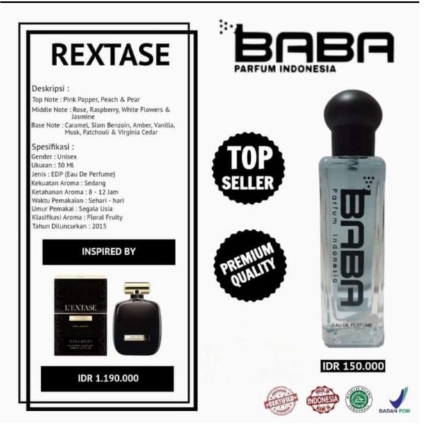 R2-BABA PARFUME REXTASE