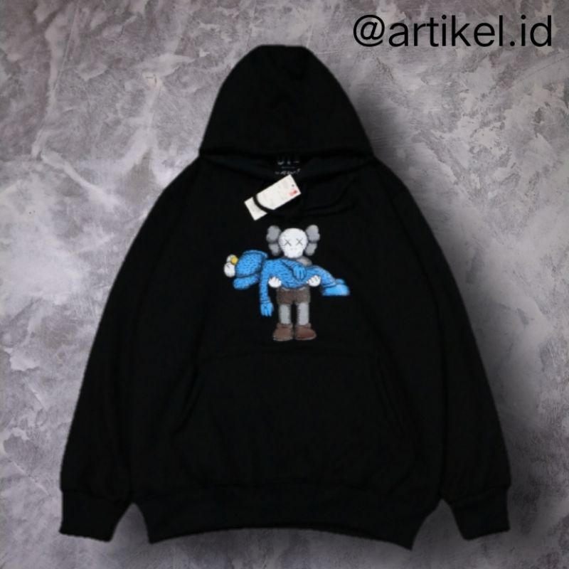 Sweater Hoodie Full Catton Fleece Uniqlo Premium