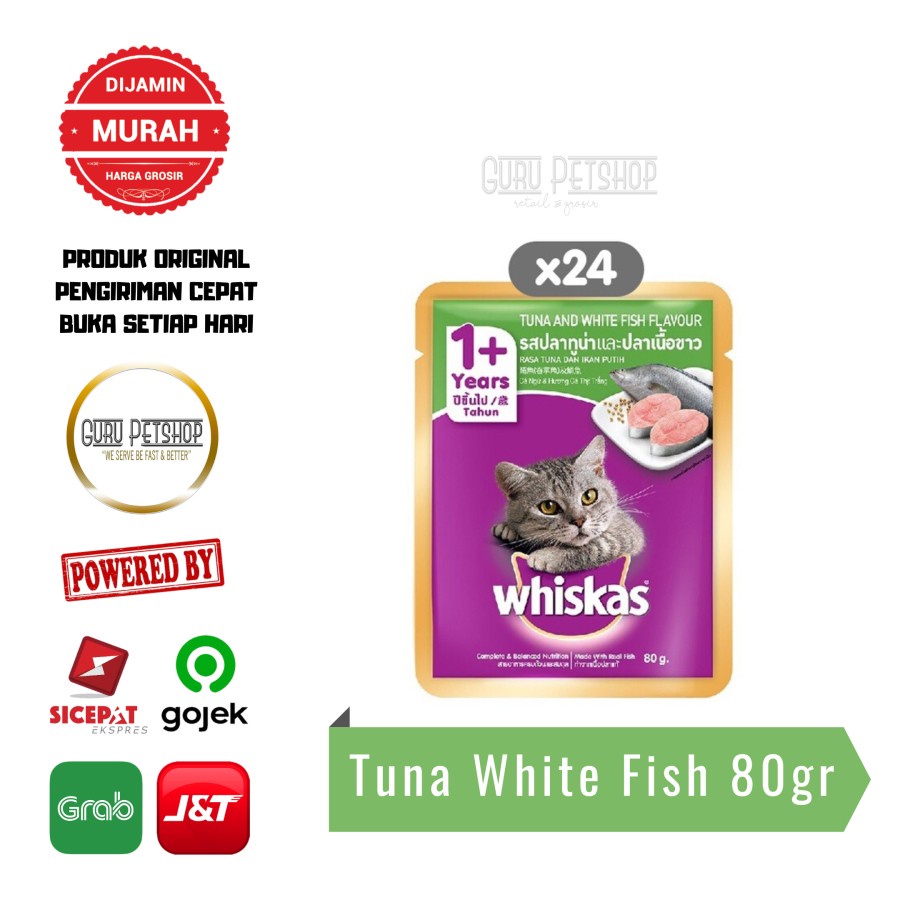 Whiskas Pouch 1 Dus isi 24 Whiskas Junior Whiskas Tuna Whiskas Sachet