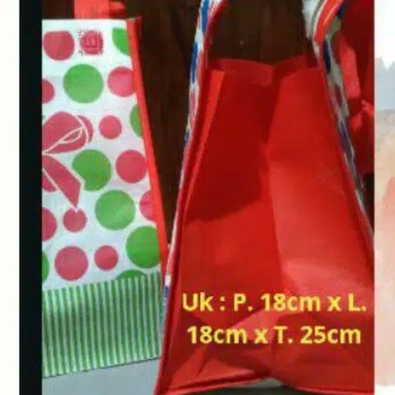 Goodie bag / Tas Kain / Tas Spunbond / Tote Bag / Tas Ultah Uk. 18x18x25-3