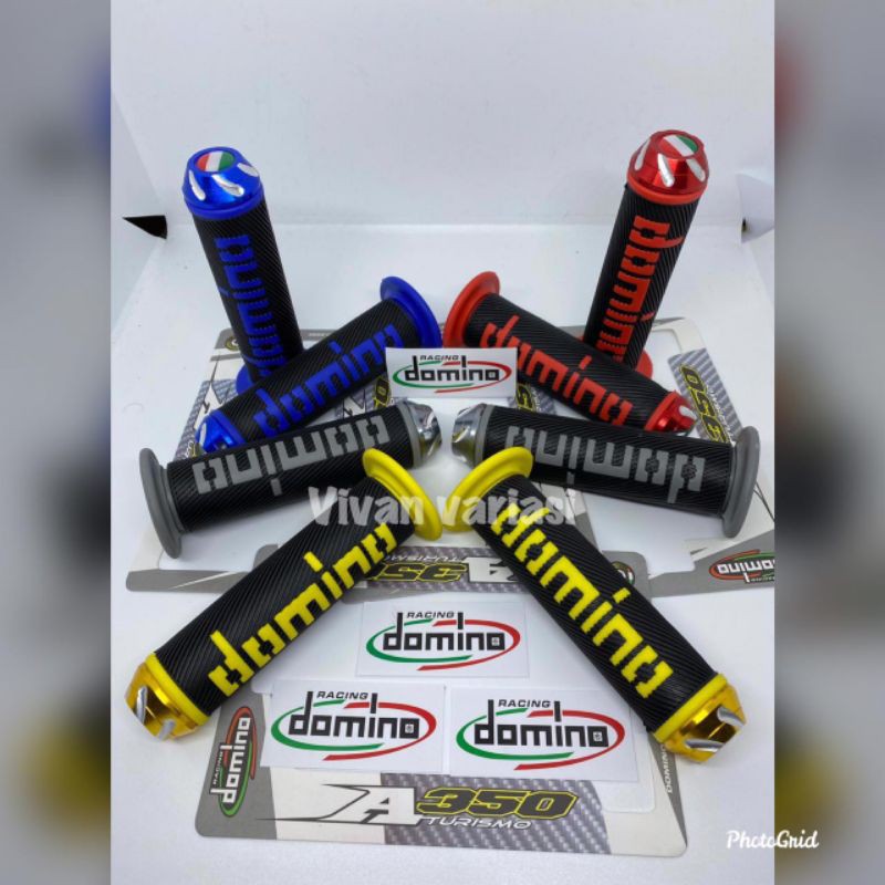 Handgrip Handfat Domino original+Jalu Stang Full CNC Universal Nmax beat mio vixion lexi pcx vario