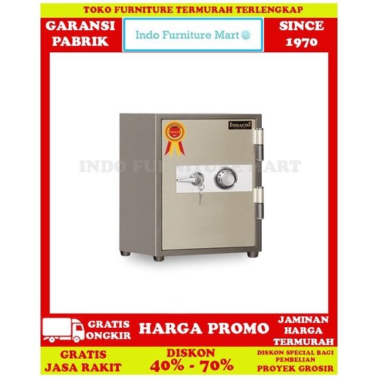 Free Ongkir Brankas Brangkas Besi Safes Indachi 800 Ssta Alarm